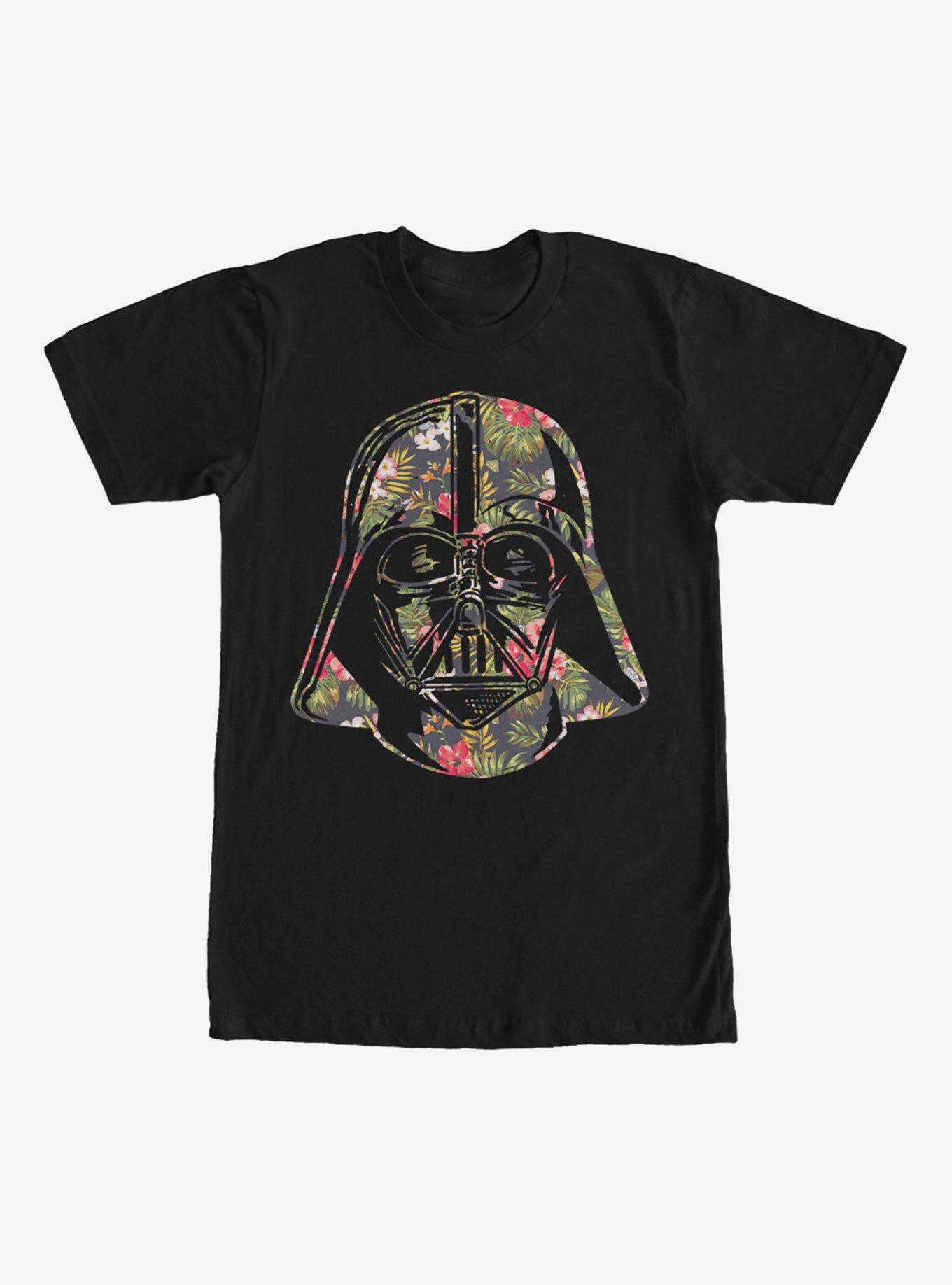Star Wars Tropical Print Darth Vader Helmet T-Shirt, , hi-res