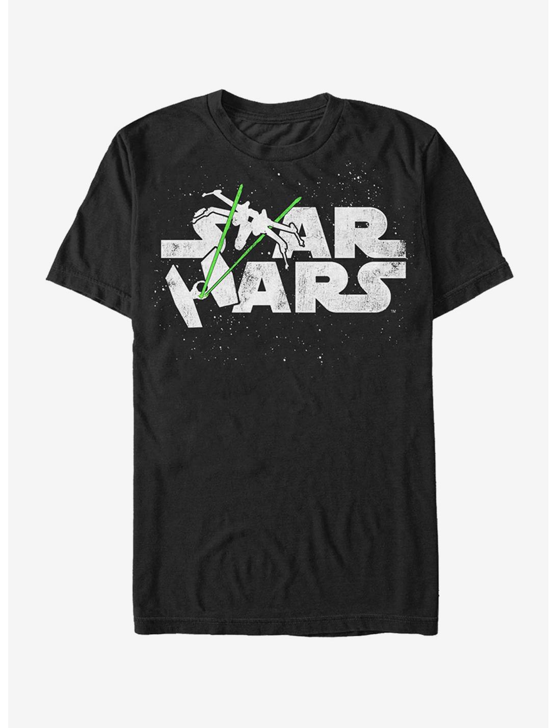 Star Wars Starship Logo T-Shirt, BLACK, hi-res