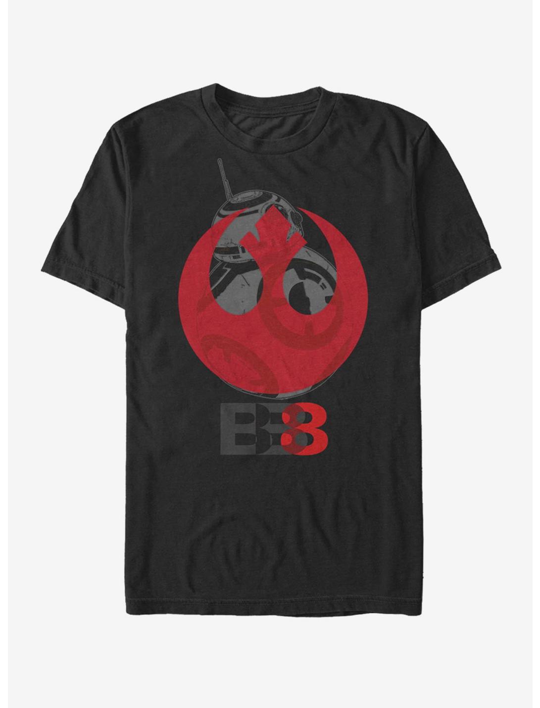 Star Wars BB-8 Rebel Emblem T-Shirt, BLACK, hi-res