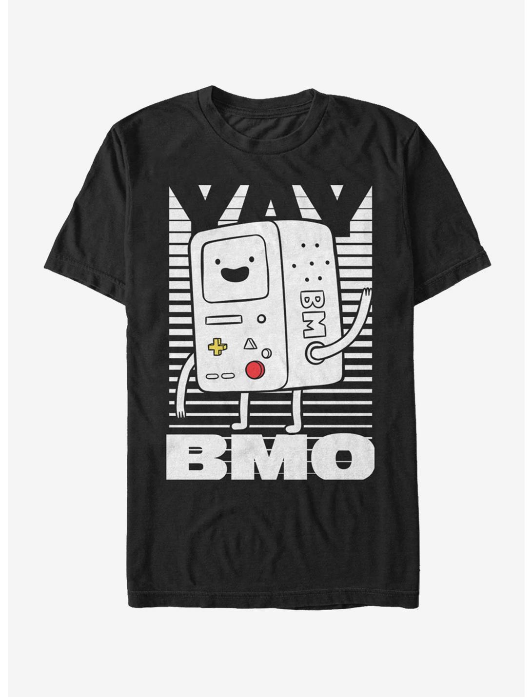 Cartoon Network Adventure Time Yay BMO T-Shirt, BLACK, hi-res