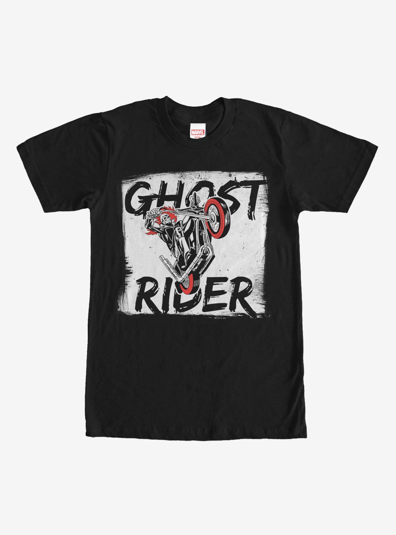 Marvel Ghost Rider Paint Print T-Shirt, BLACK, hi-res
