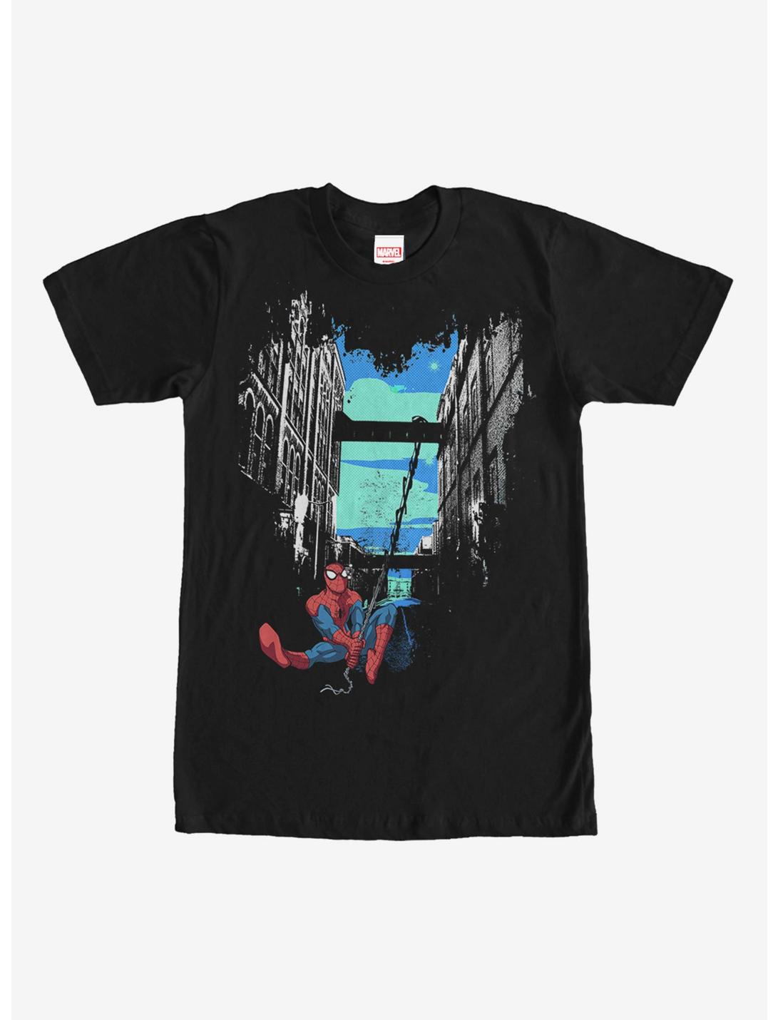 Marvel Spider-Man City T-Shirt, BLACK, hi-res