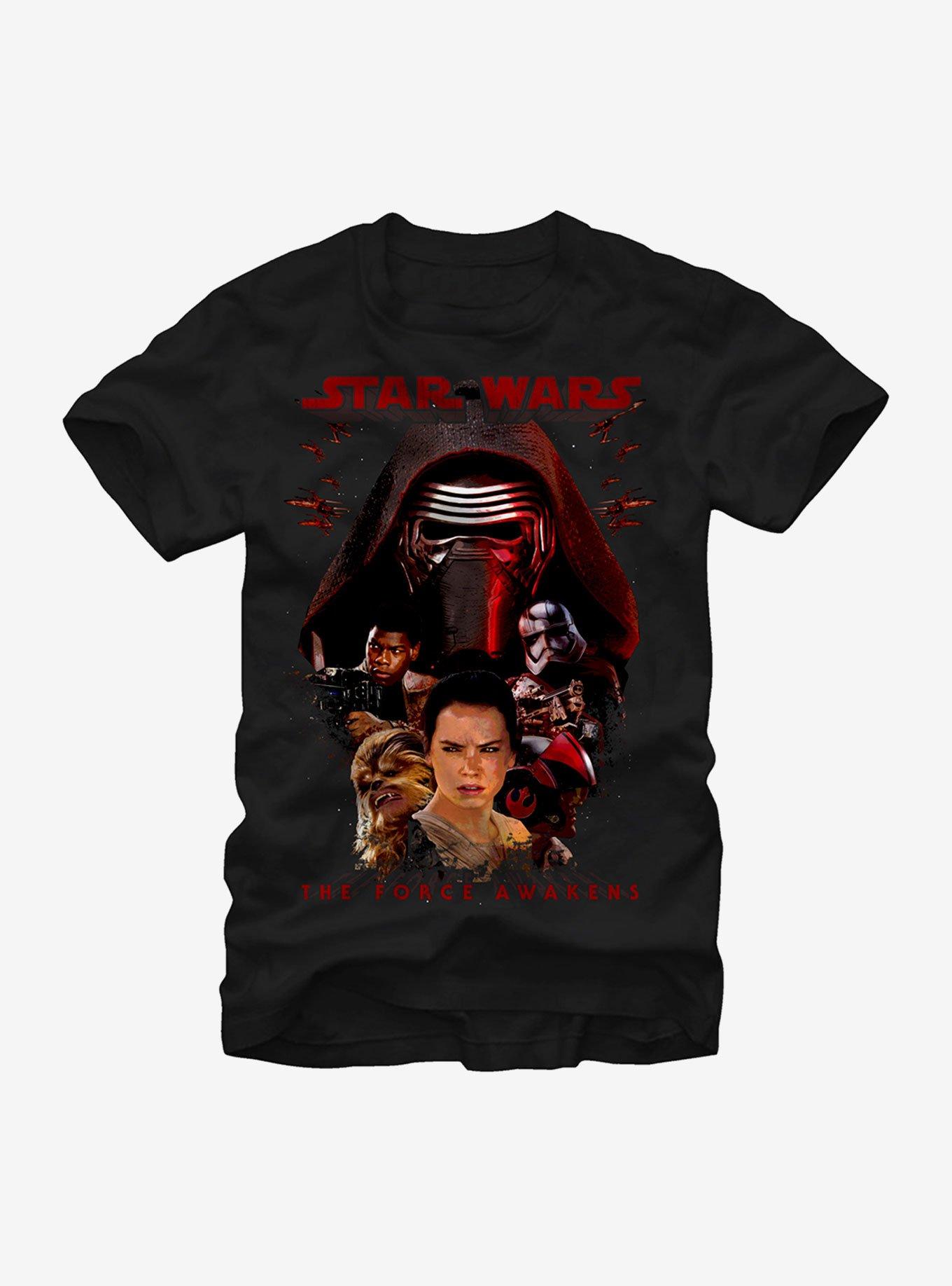 Star Wars The Force Awakens Kylo Ren and Rey T-Shirt, , hi-res