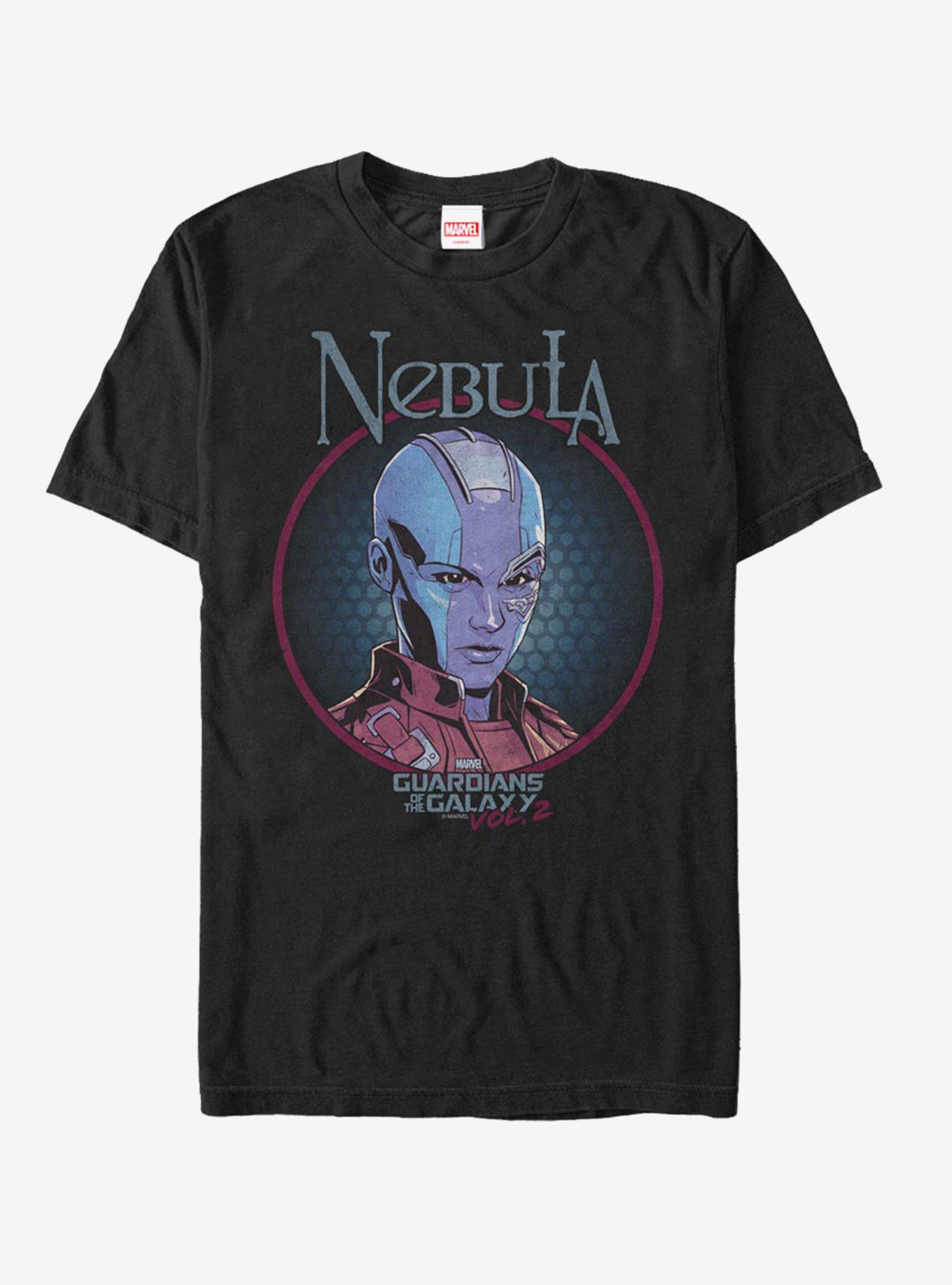 Marvel Guardians of the Galaxy Vol. 2 Nebula Scowl T-Shirt, BLACK, hi-res