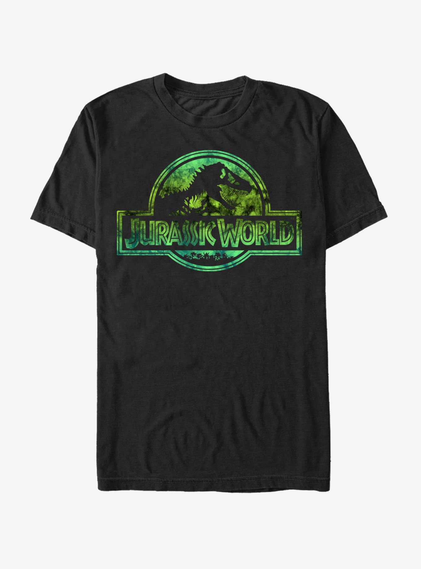 Jurassic World Logo Tie Dye Print T-Shirt, , hi-res