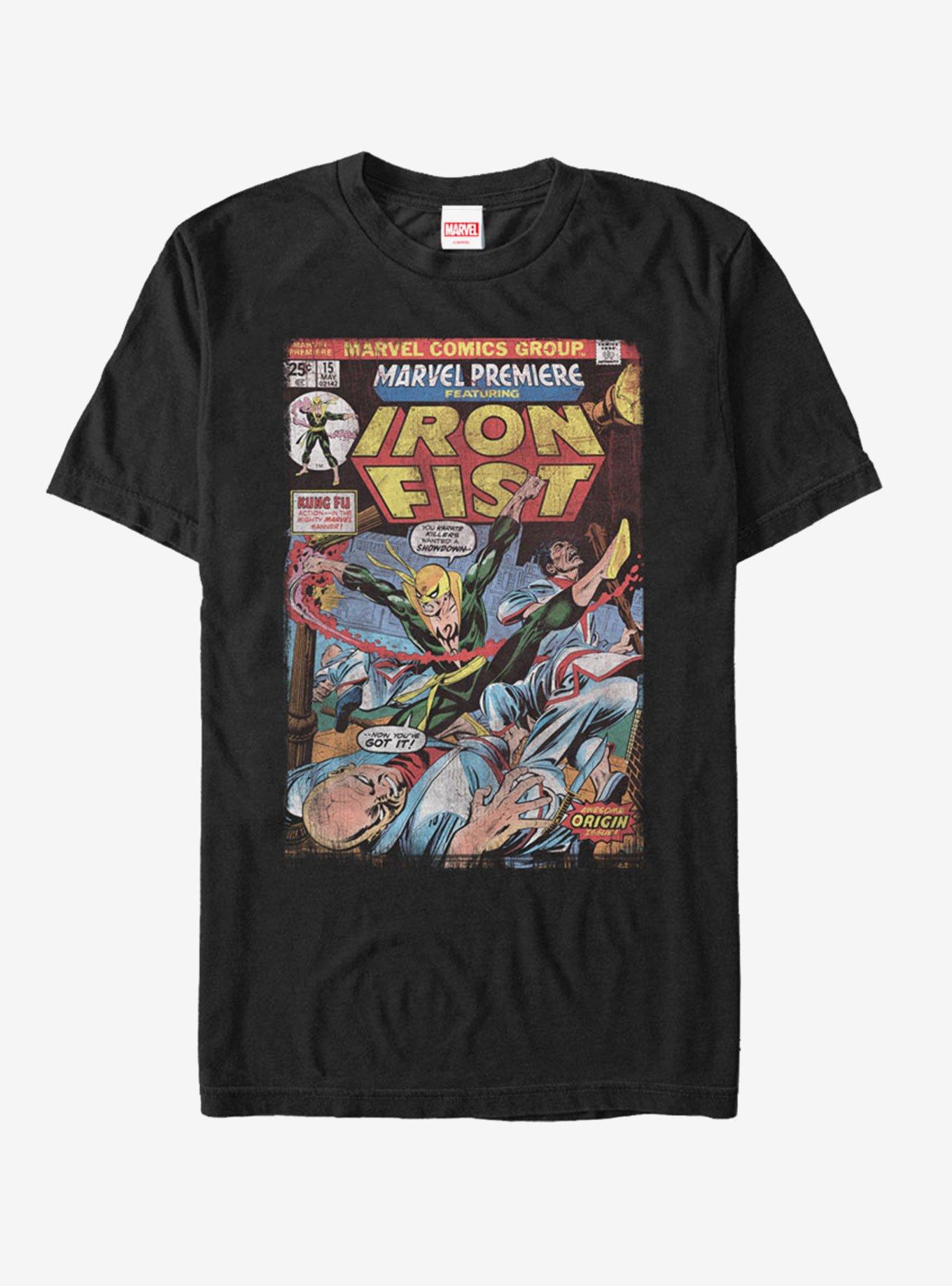 Marvel Iron Fist Origin Comic Book Page T-Shirt, , hi-res