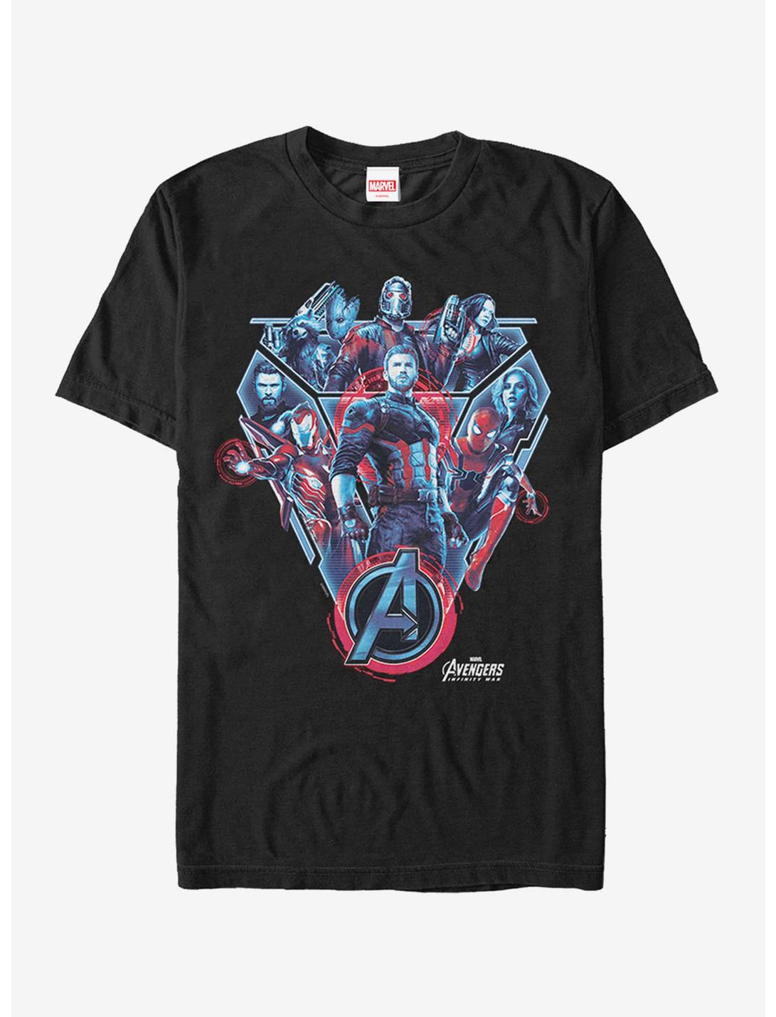 Marvel Avengers: Infinity War Armor T-Shirt, BLACK, hi-res