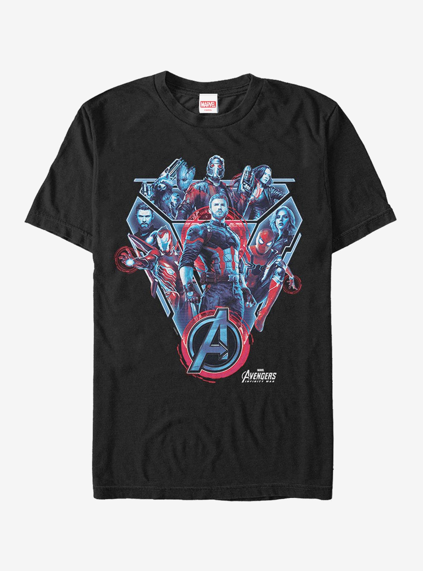 Marvel Avengers: Infinity War Armor T-Shirt, BLACK, hi-res