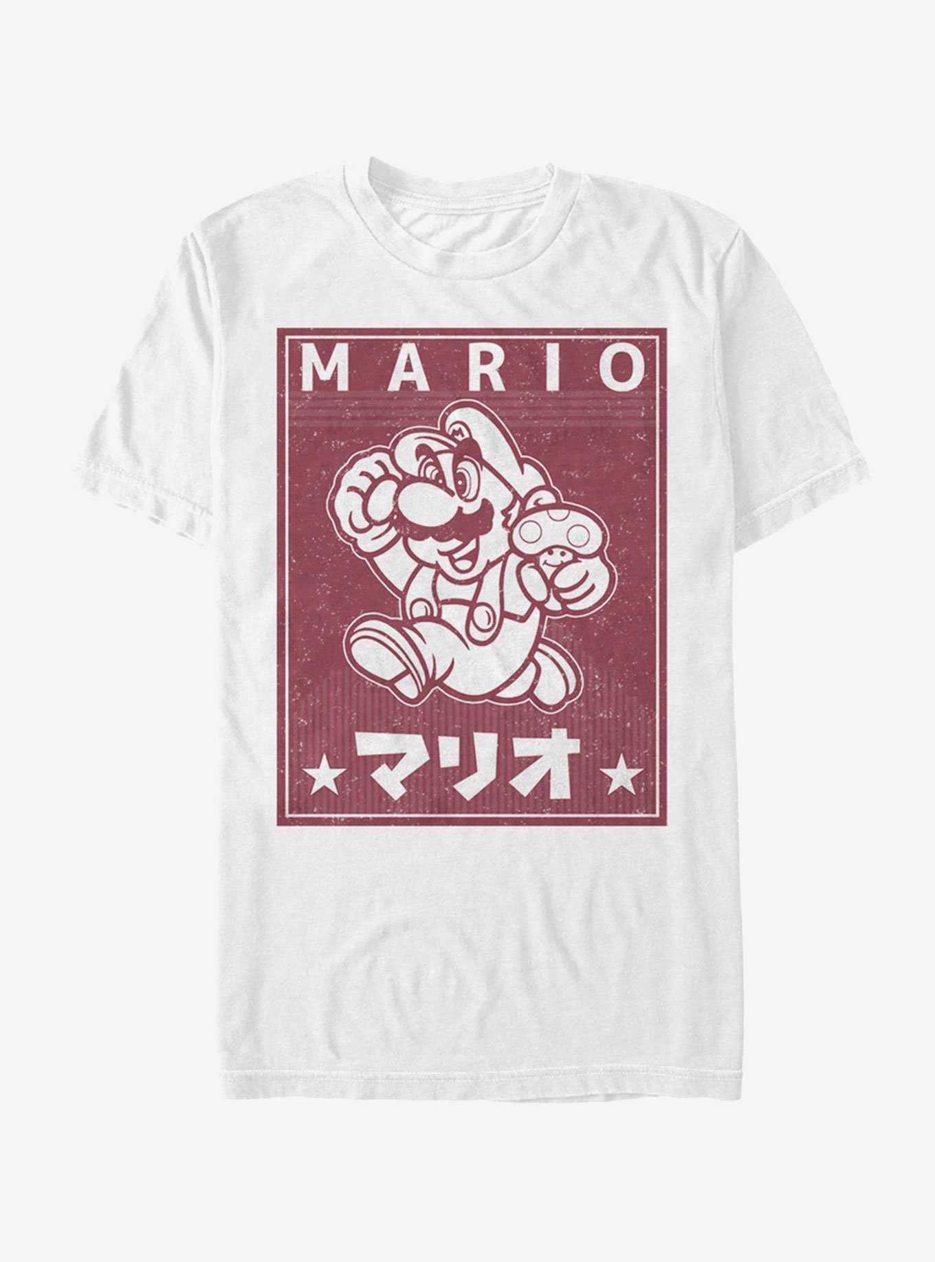 Nintendo Super Mario Japanese Text T-Shirt, , hi-res