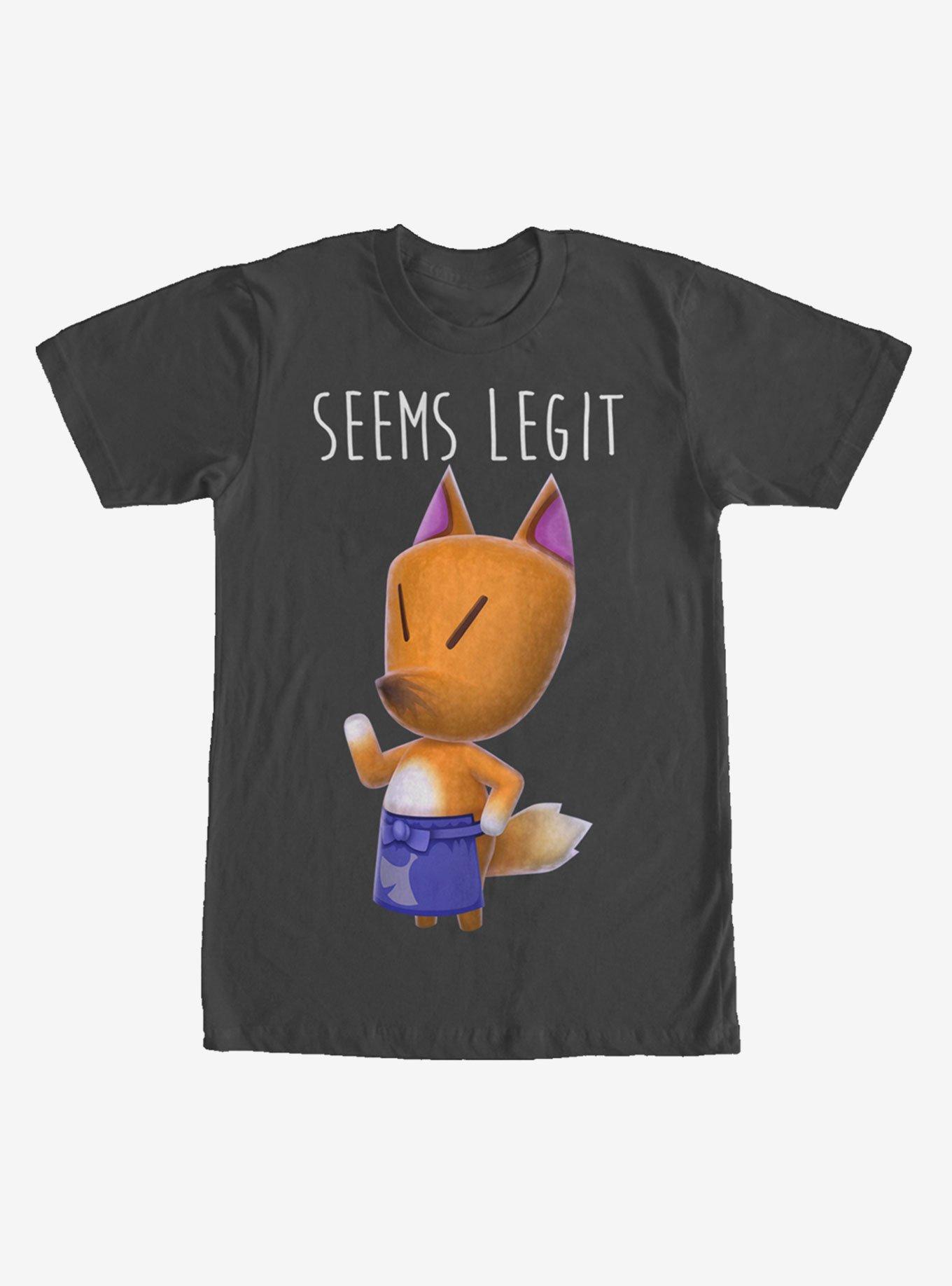 Nintendo Animal Crossing Redd the Fox Seems Legit T-Shirt, , hi-res