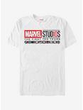 Marvel First 10 Years Anniversary Icon Logo T-Shirt, WHITE, hi-res