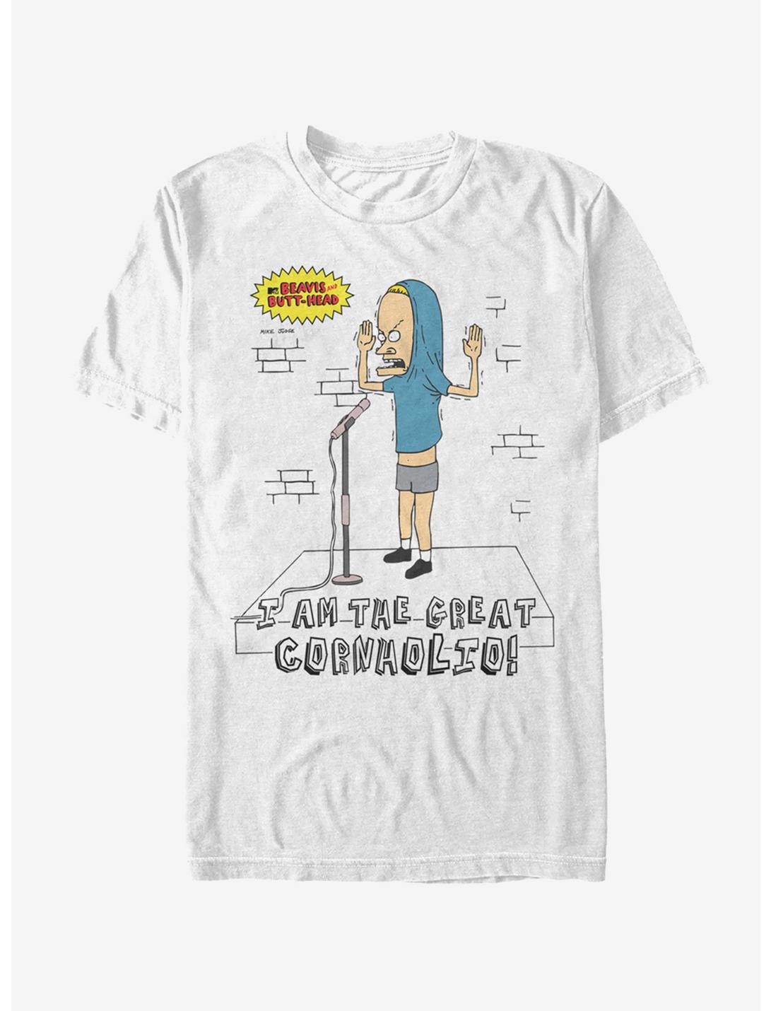 Beavis and Butt-Head I am the Great Cornholio T-Shirt, WHITE, hi-res