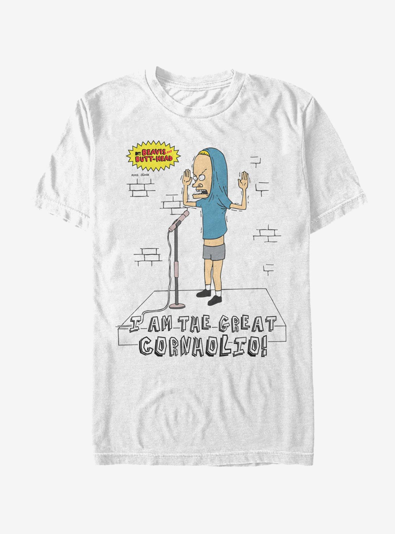 Beavis and Butt-Head I am the Great Cornholio T-Shirt, WHITE, hi-res