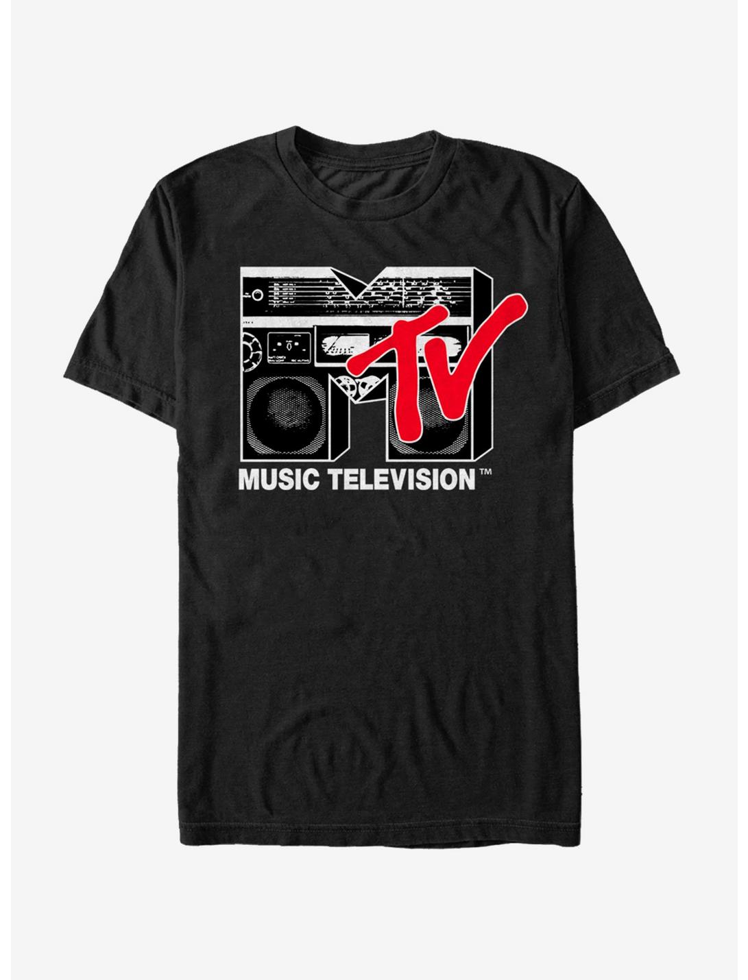 MTV Boombox Logo T-Shirt, BLACK, hi-res