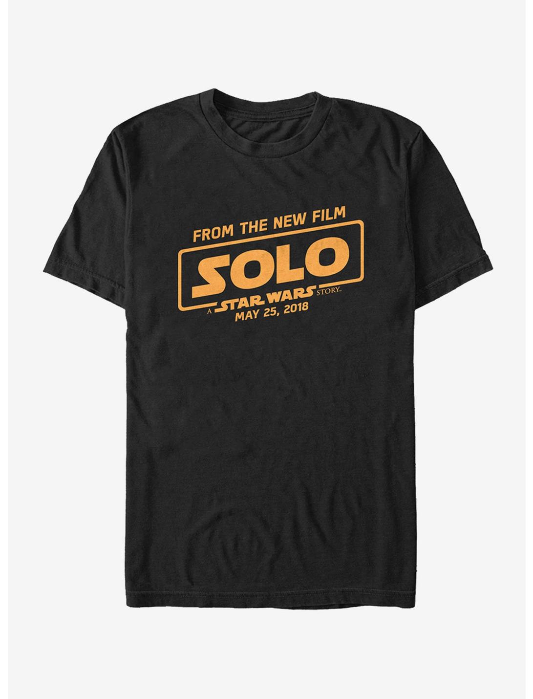 Star Wars From New Film Logo T-Shirt, BLACK, hi-res