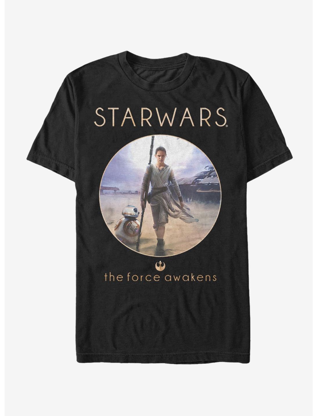 Star Wars Rey and BB-8 Adventure T-Shirt, BLACK, hi-res