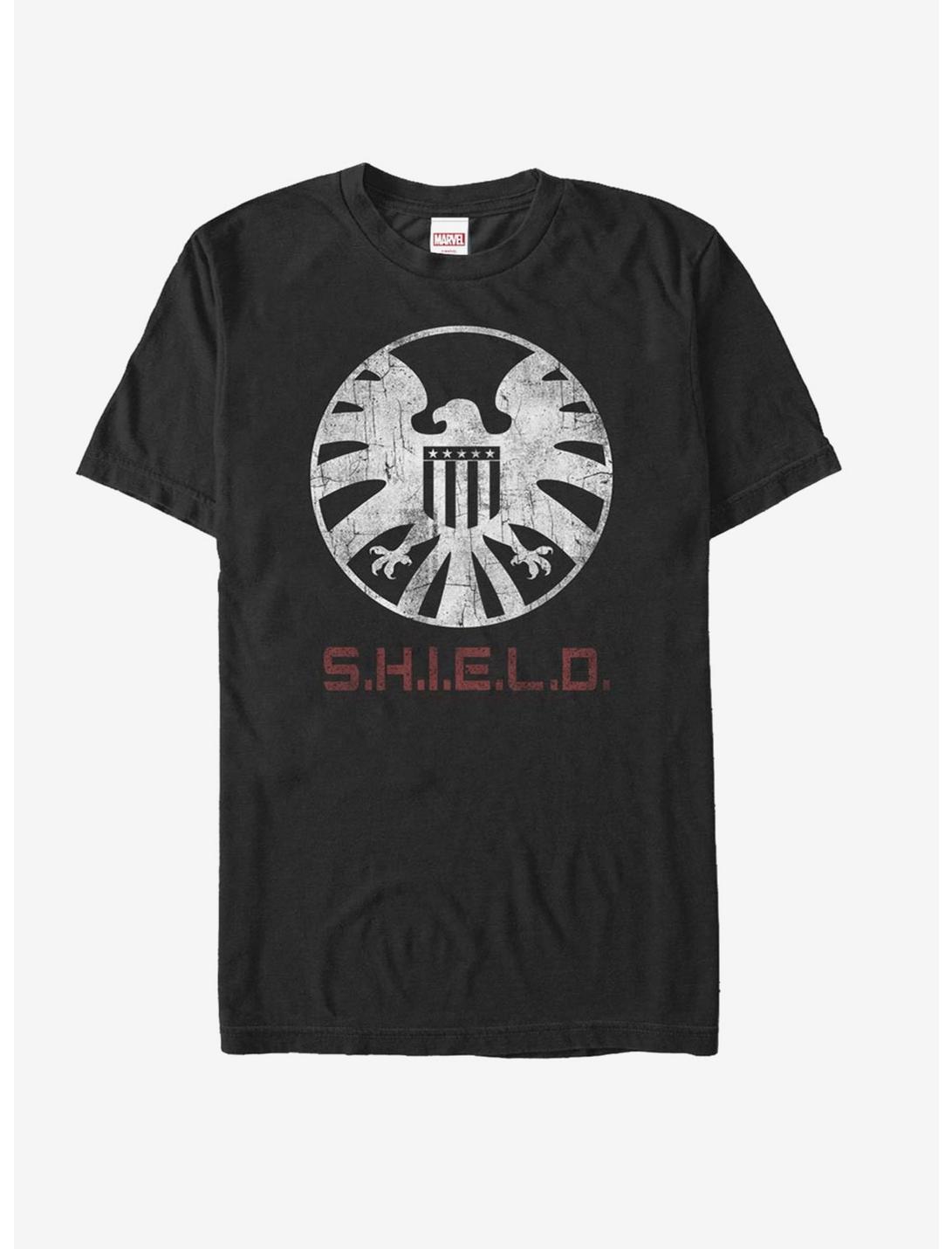 Marvel Agents of S.H.I.E.L.D. Distressed Logo T-Shirt, BLACK, hi-res