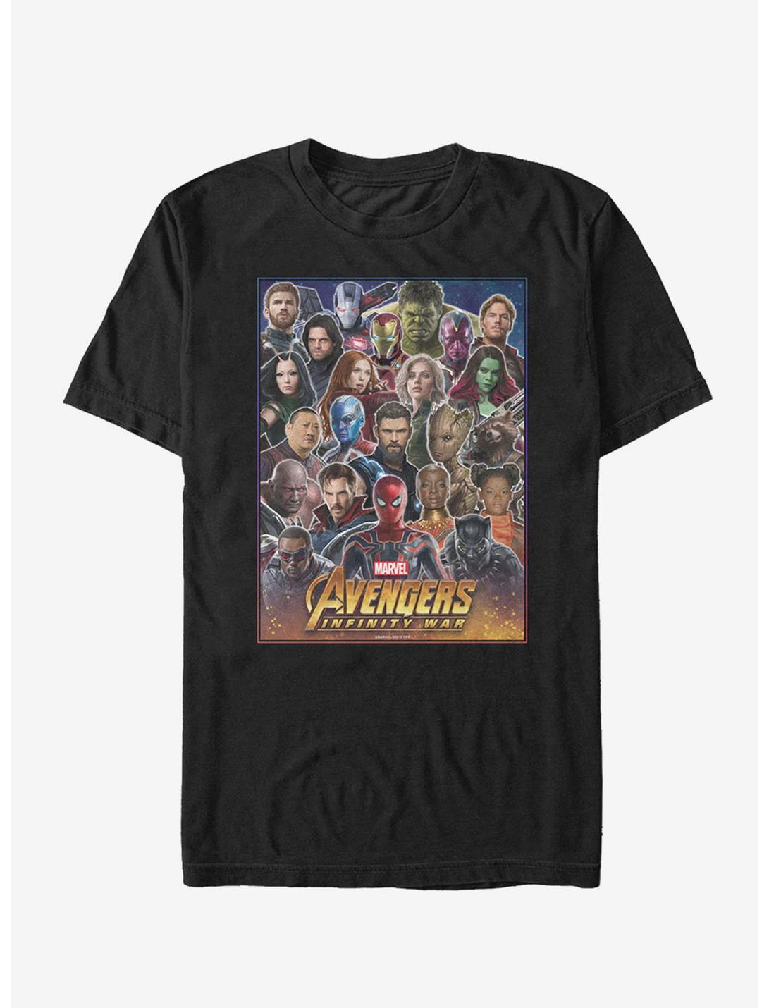 Marvel Avengers: Infinity War Hero Collage T-Shirt, BLACK, hi-res