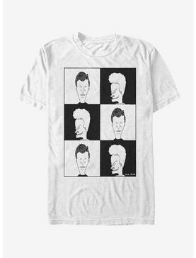 Beavis and Butt-Head Black and White Squares T-Shirt, , hi-res