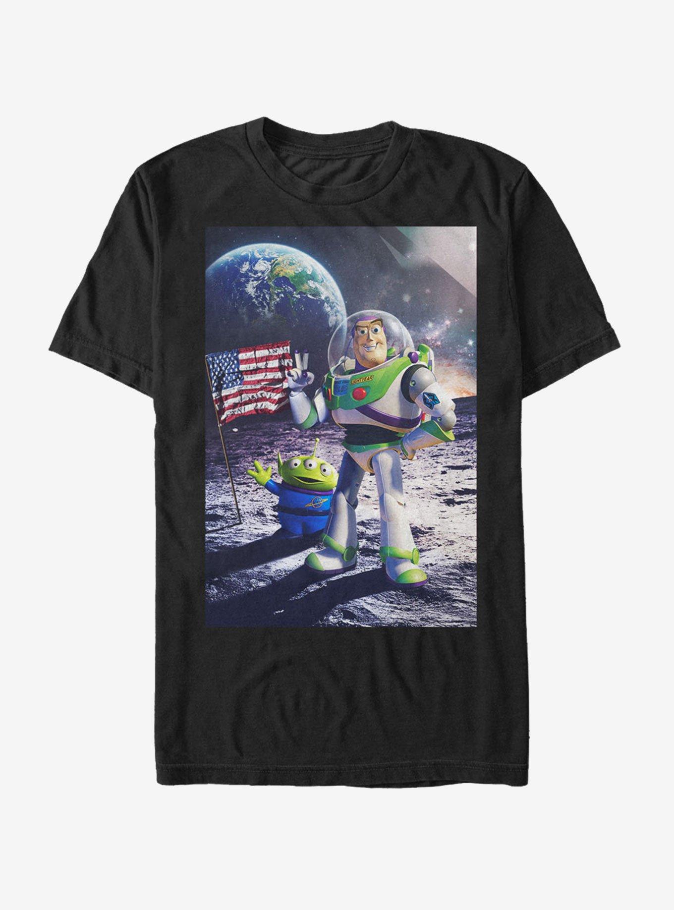 Disney Toy Story Buzz Lightyear Moon Landing T-Shirt, BLACK, hi-res