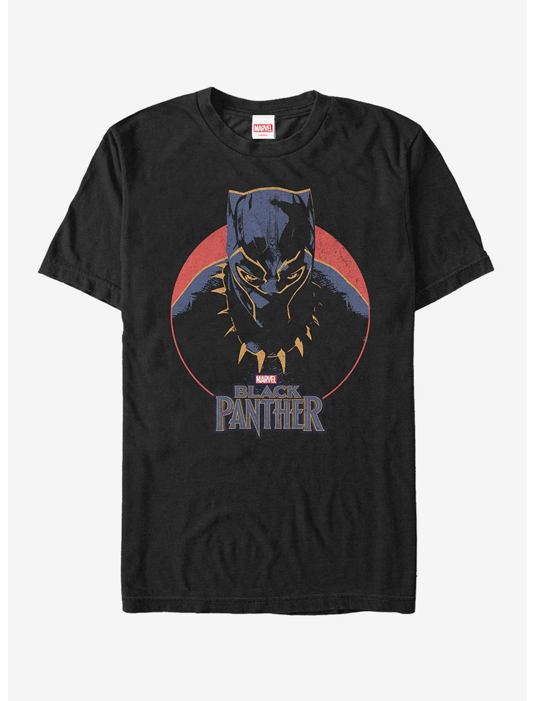 Marvel Black Panther 2018 Retro Circle T-Shirt, BLACK, hi-res