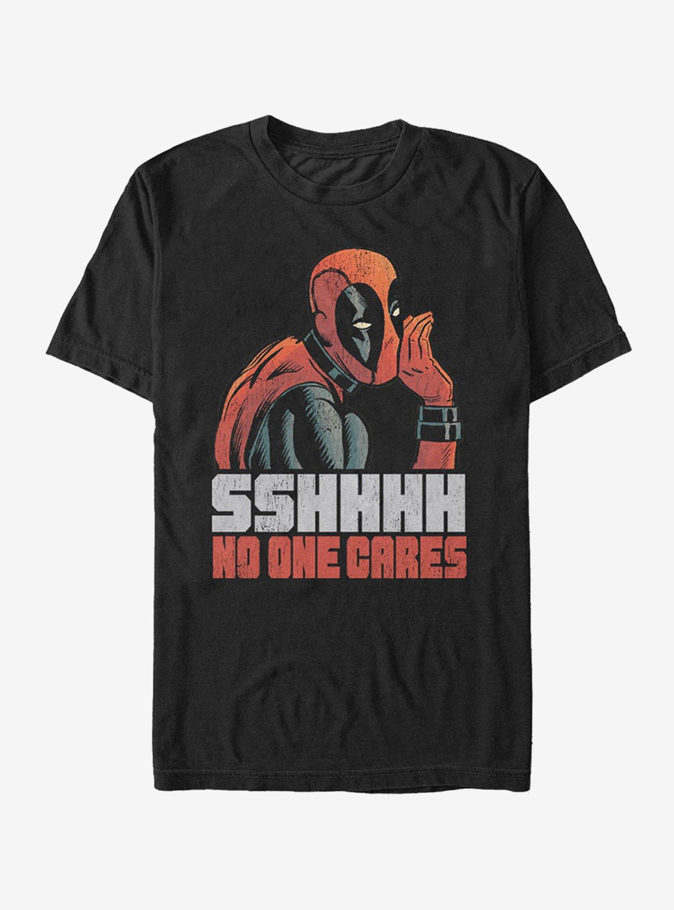 Marvel Deadpool No One Cares T-Shirt, , hi-res