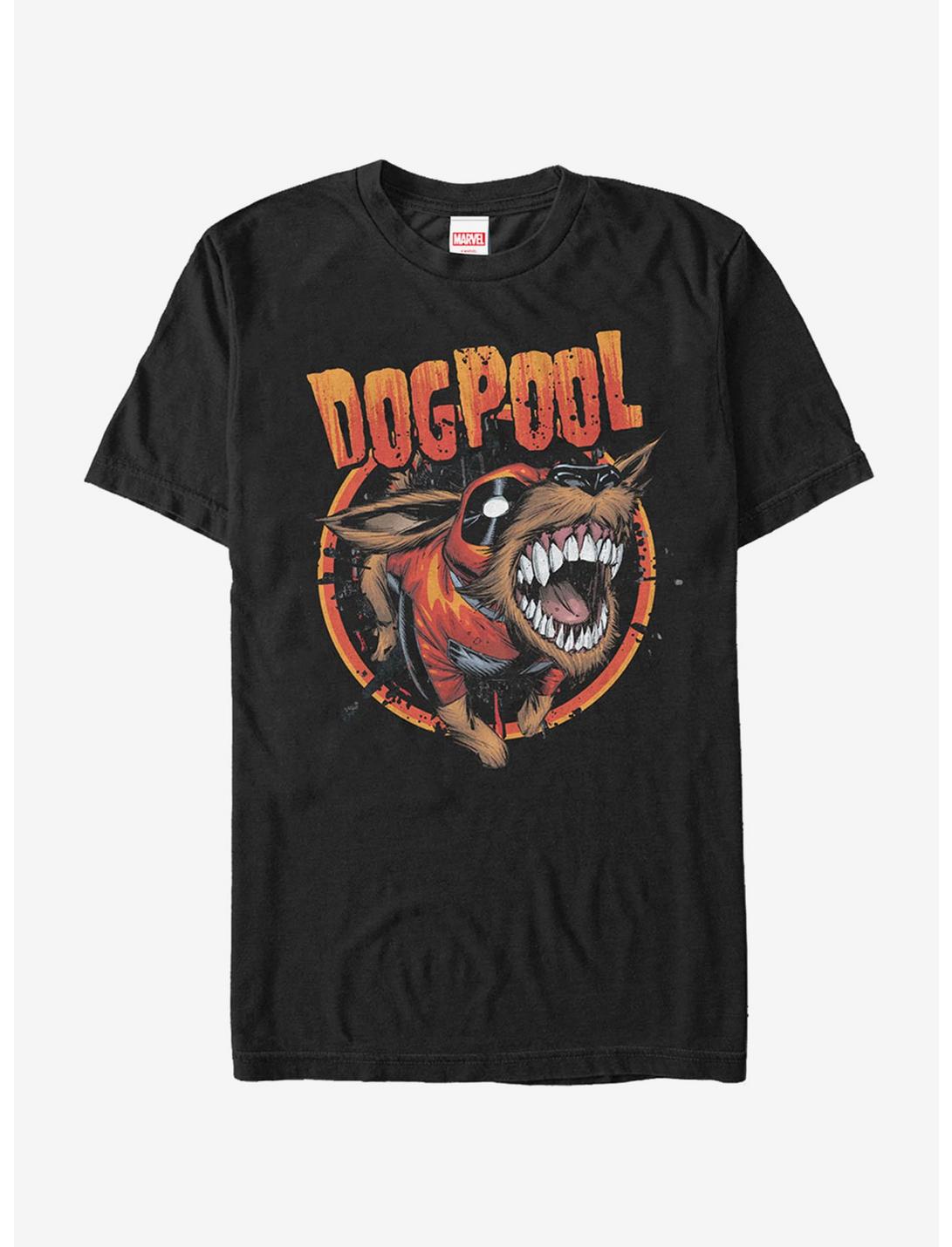 Marvel Dogpool Circle T-Shirt, BLACK, hi-res