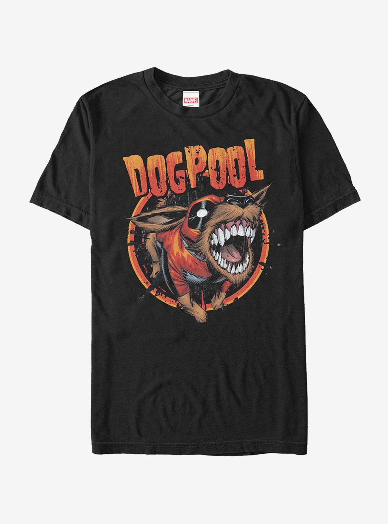 Marvel Dogpool Circle T-Shirt, BLACK, hi-res