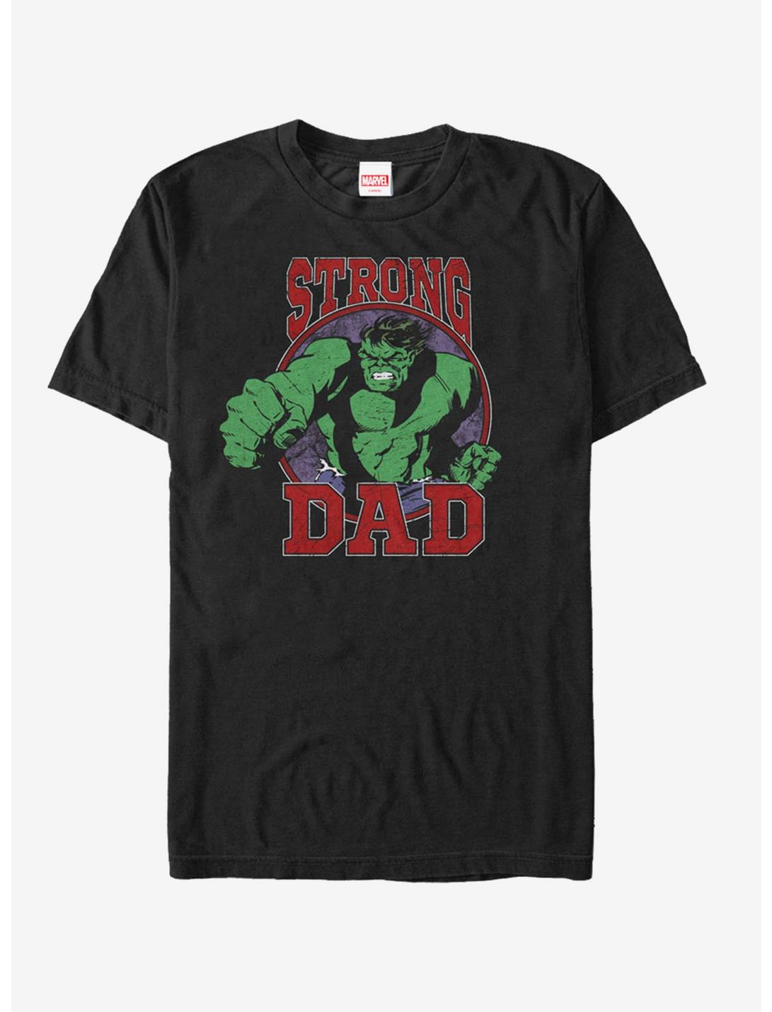 Marvel Father's Day Hulk Strong Dad T-Shirt, BLACK, hi-res