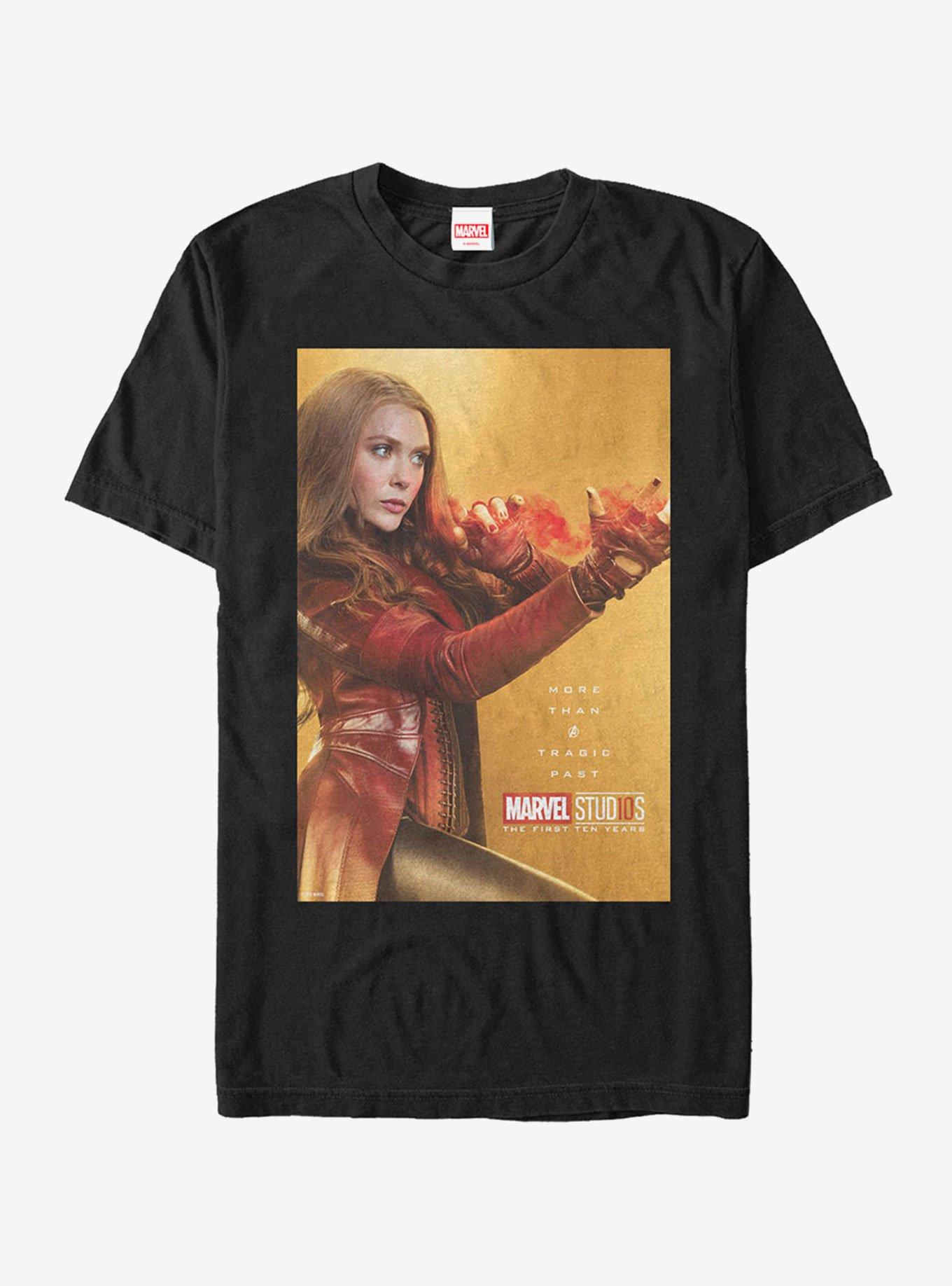 Marvel 10 Years Anniversary Scarlet Witch T-Shirt, BLACK, hi-res