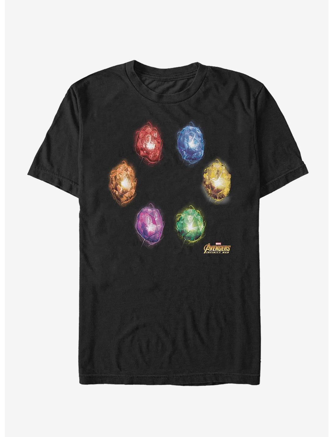 Marvel Avengers: Infinity War Six Infinity Stones T-Shirt, BLACK, hi-res