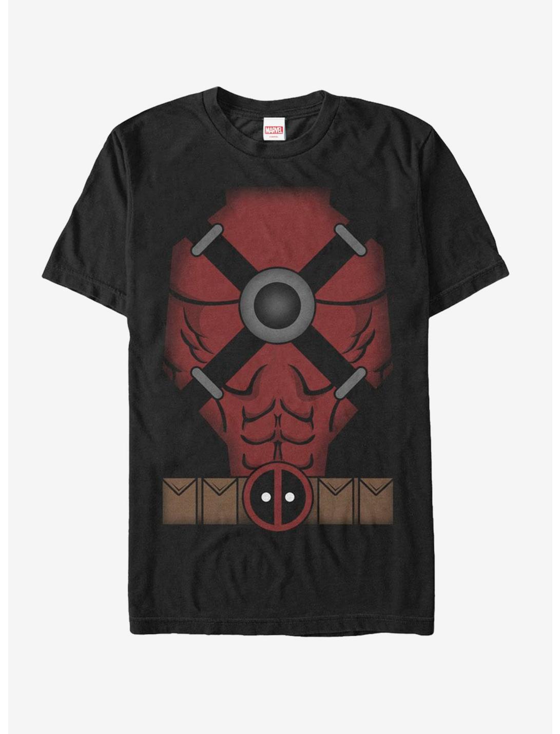 Marvel Halloween Deadpool Cartoon Costume T-Shirt, BLACK, hi-res