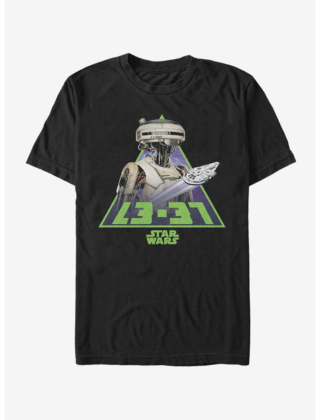 Star Wars L3-37 Millennium Falcon T-Shirt, BLACK, hi-res