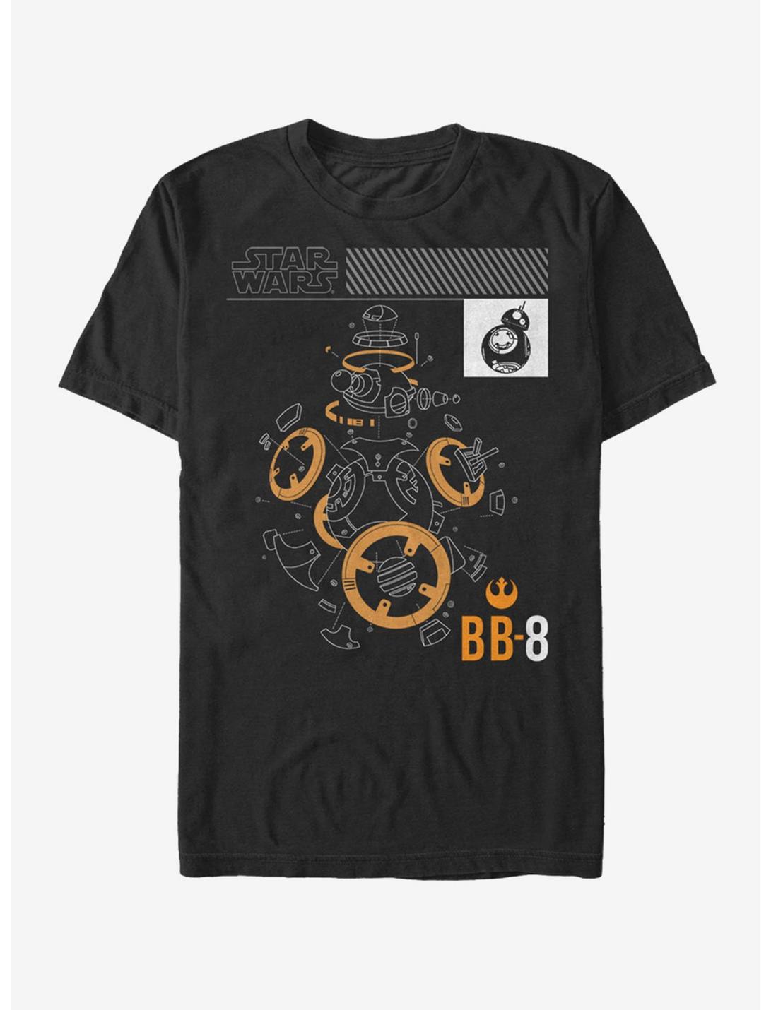 Star Wars BB-8 Deconstruct T-Shirt, BLACK, hi-res