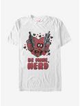 Marvel Deadpool Be Mine Nerd T-Shirt, WHITE, hi-res