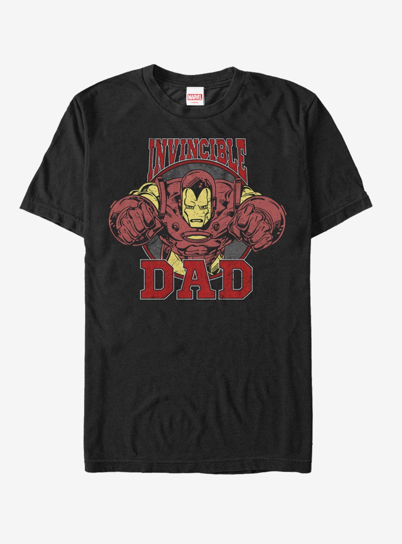 Marvel Father's Day Iron Man Invincible Dad T-Shirt, BLACK, hi-res