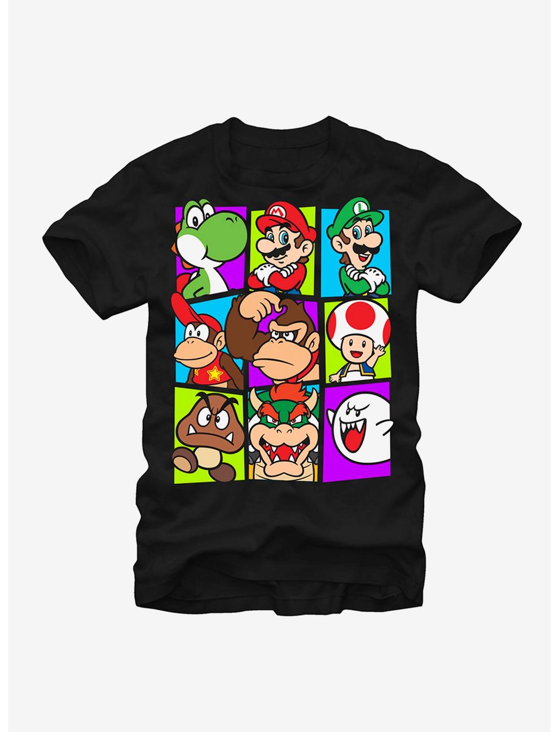Nintendo Mario Cast T-Shirt, BLACK, hi-res