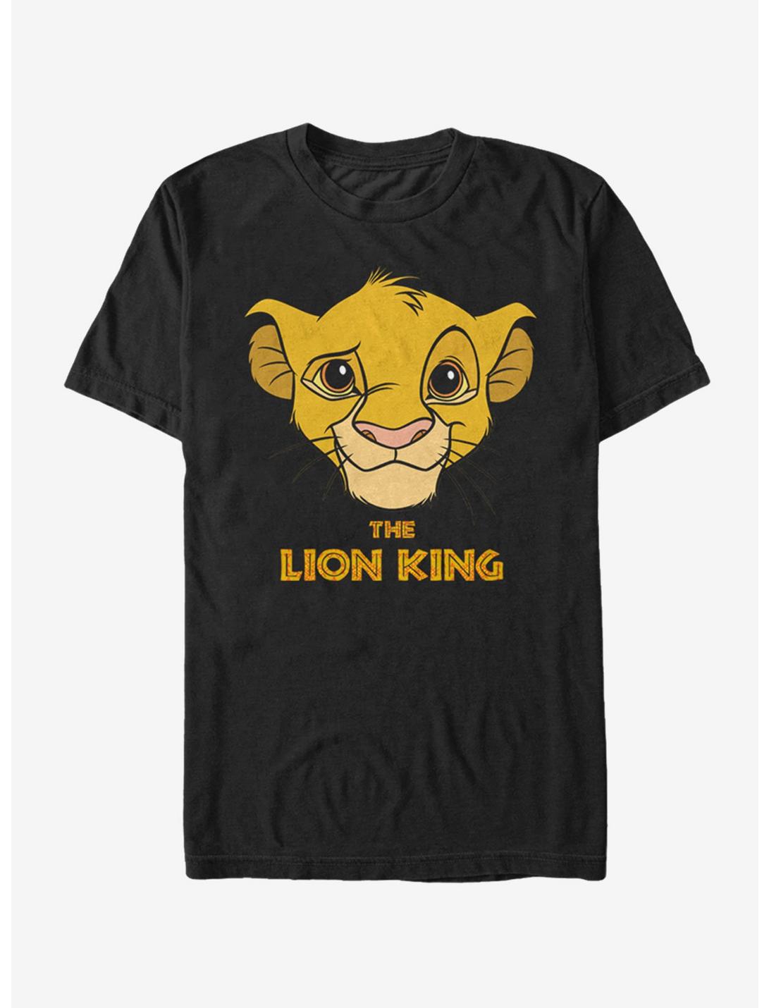 Disney The Lion King Simba Logo T-Shirt, BLACK, hi-res