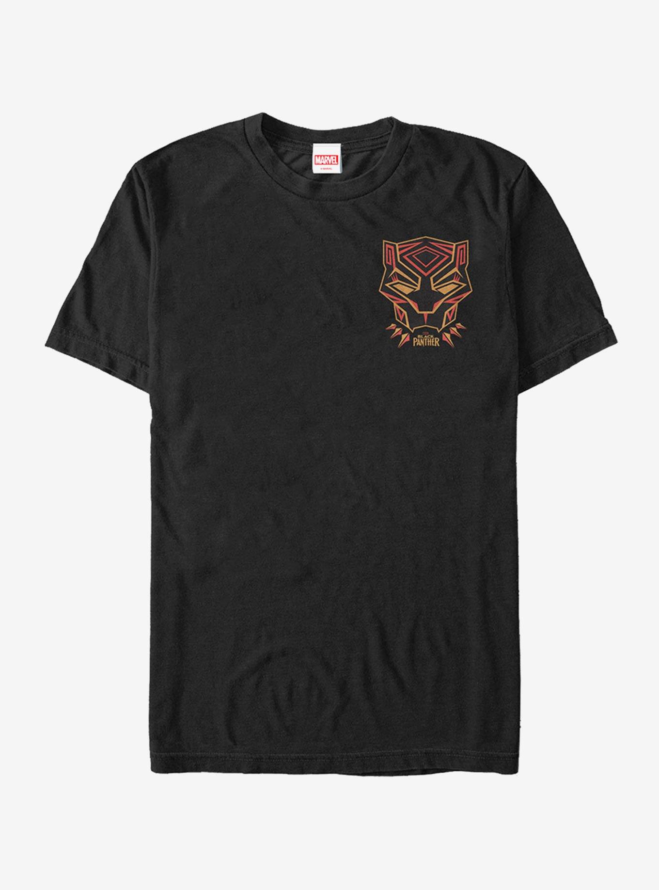 Marvel Black Panther 2018 Mask Badge T-Shirt, BLACK, hi-res