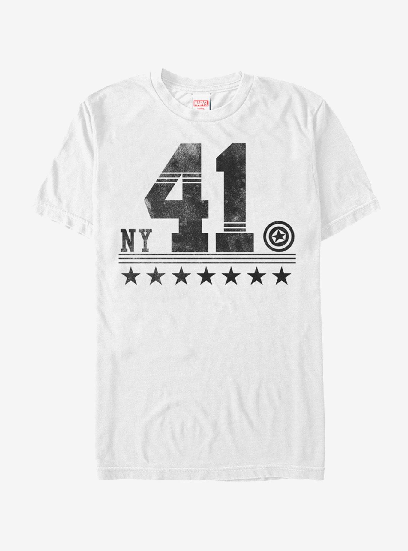 Marvel Captain America NY 41 T-Shirt, WHITE, hi-res