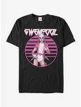 Marvel Gwenpool Retro Circle T-Shirt, BLACK, hi-res