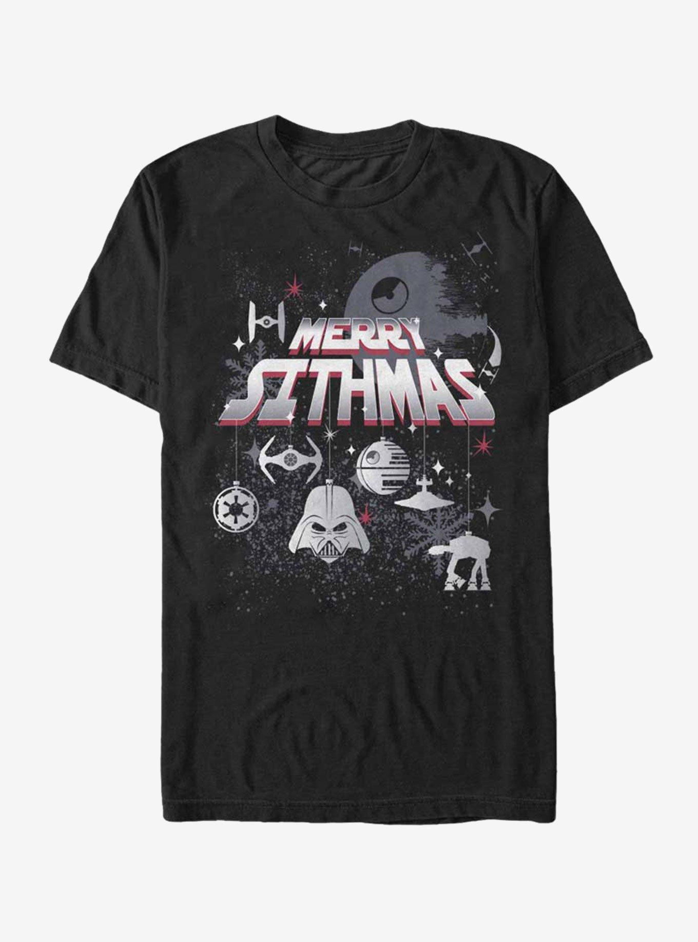 Star Wars Christmas Sithmas Ornaments T-Shirt, BLACK, hi-res