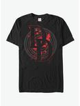 Marvel Daredevil Logo Circle T-Shirt, BLACK, hi-res