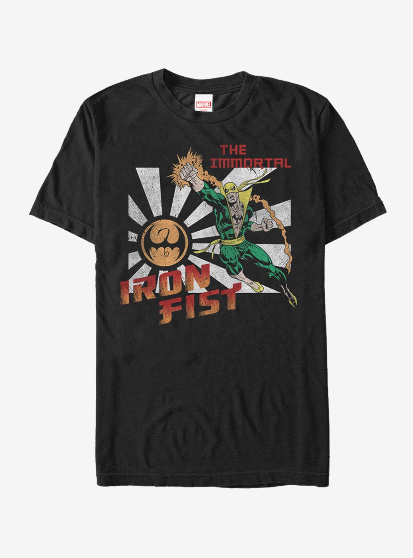 Marvel Iron Fist Immortal T-Shirt, BLACK, hi-res