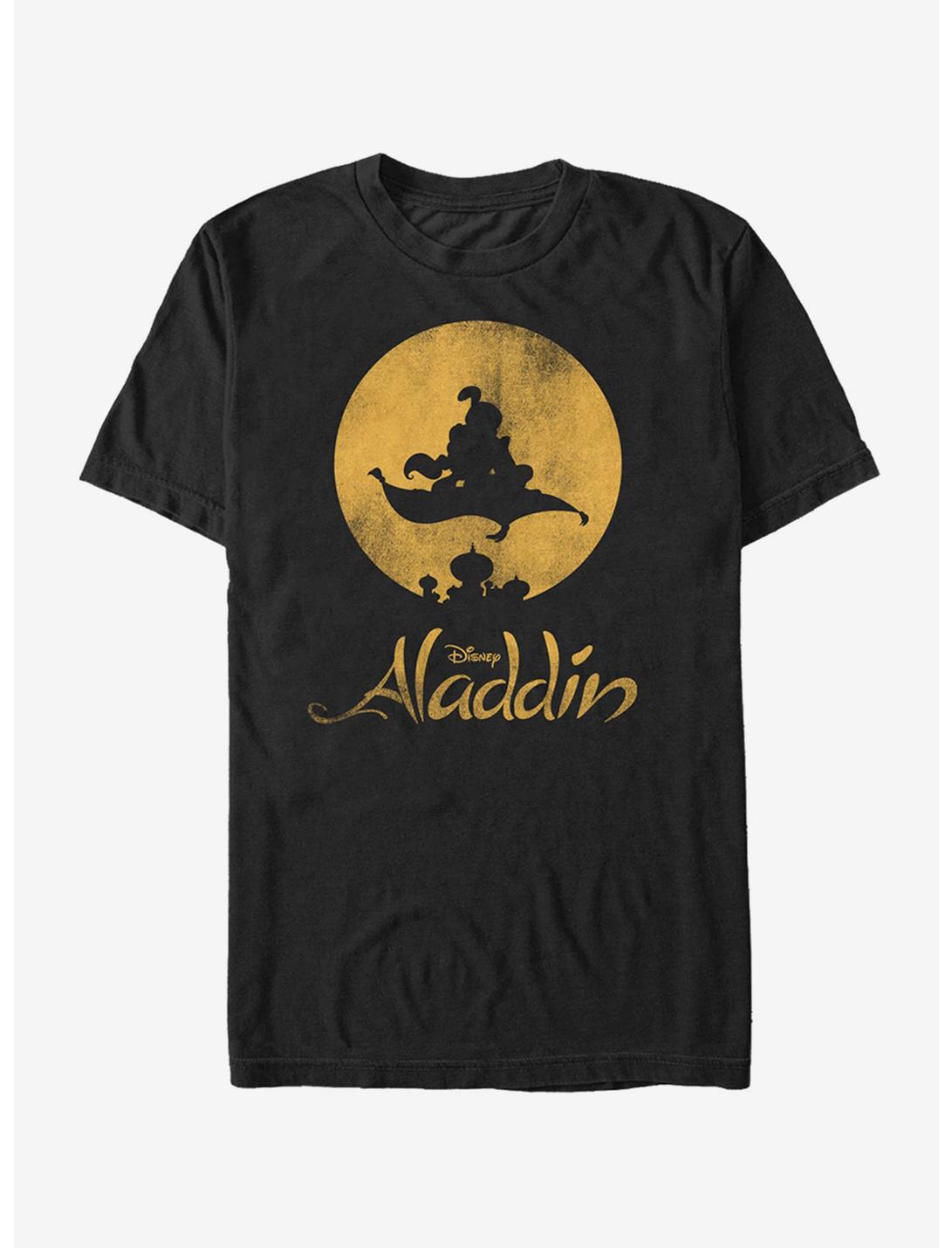 Disney Aladdin Magic Carpet Ride Silhouette T-Shirt, BLACK, hi-res