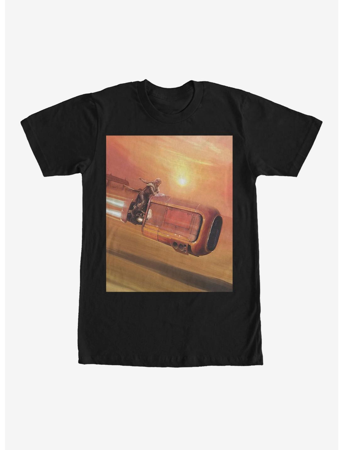 Star Wars Rey Speeder Landscape T-Shirt, BLACK, hi-res