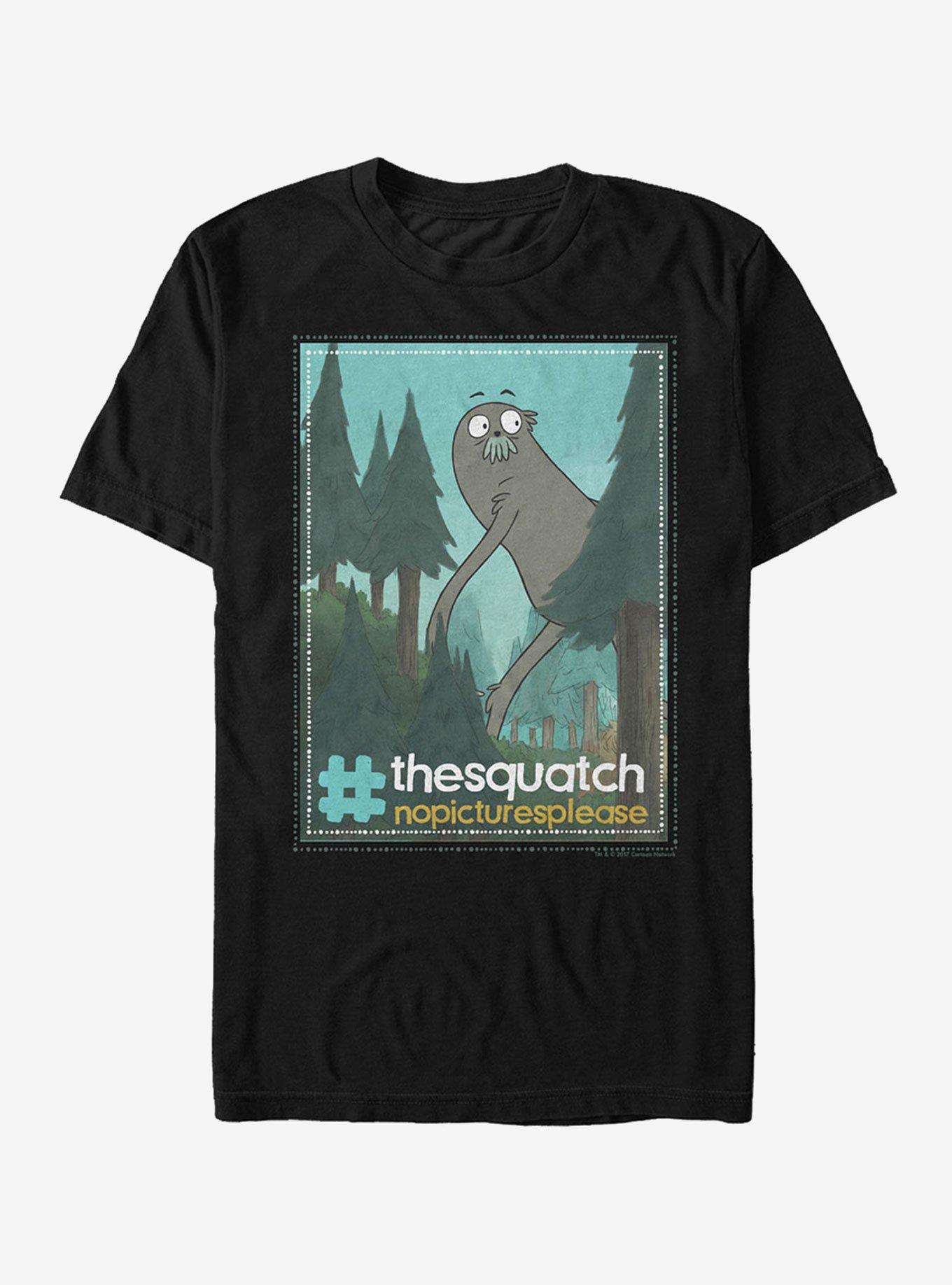 Cartoon Network We Bare Bears The Squatch No Pictures T-Shirt, BLACK, hi-res