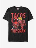 Marvel Deadpool Taco Tuesday T-Shirt, BLACK, hi-res