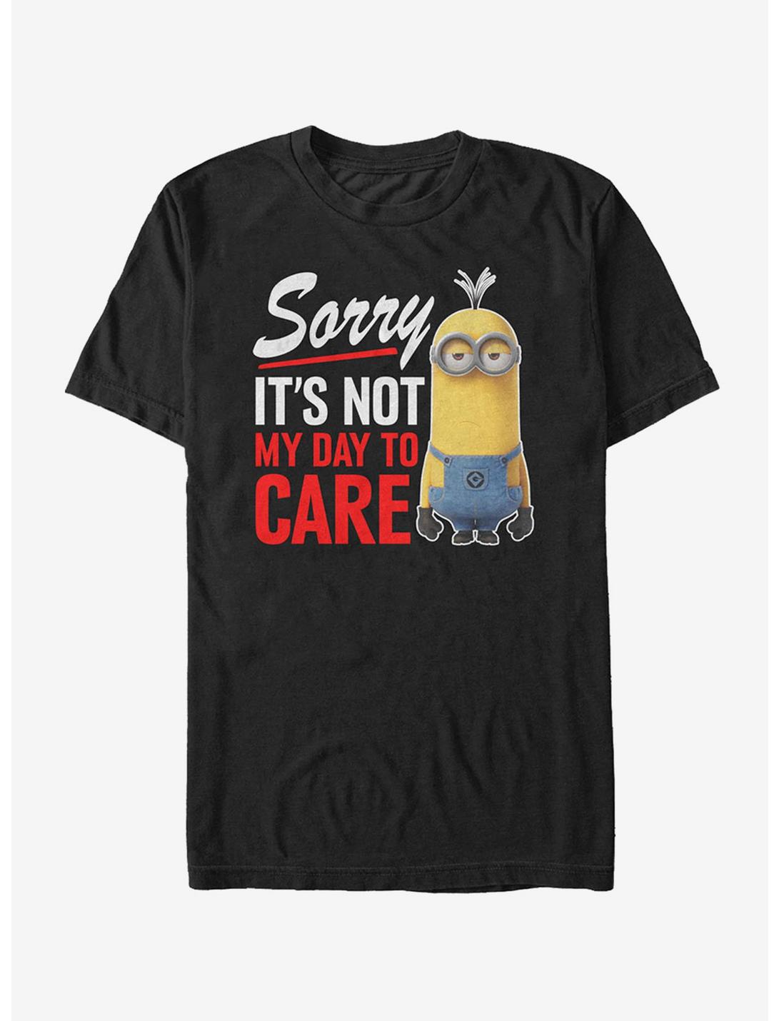 Despicable Me Minion Not Day to Care T-Shirt, BLACK, hi-res