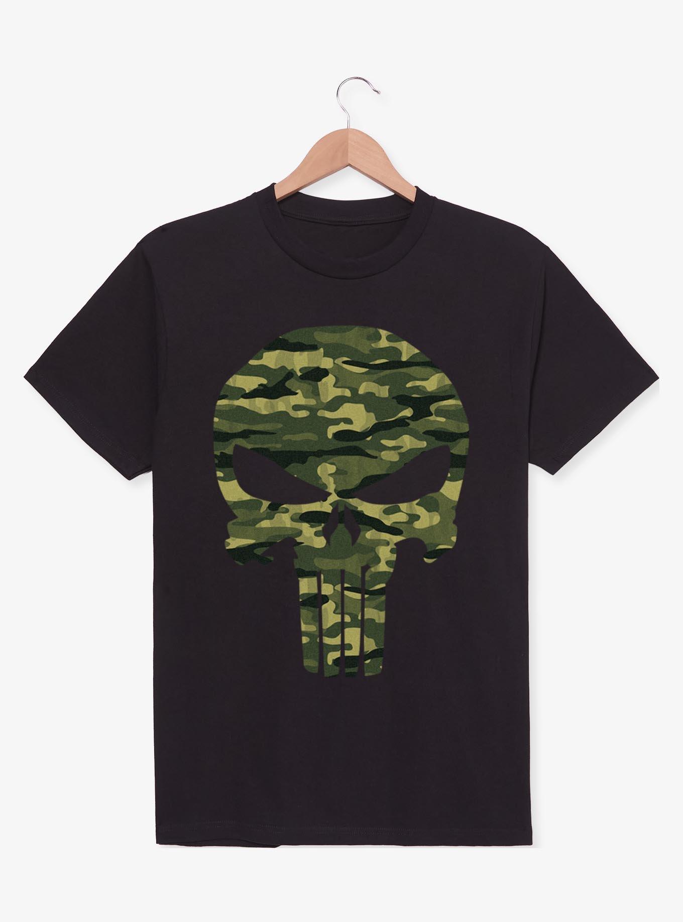 Marvel The Punisher Camo Skull Symbol Débardeur - Officiellement Licencié